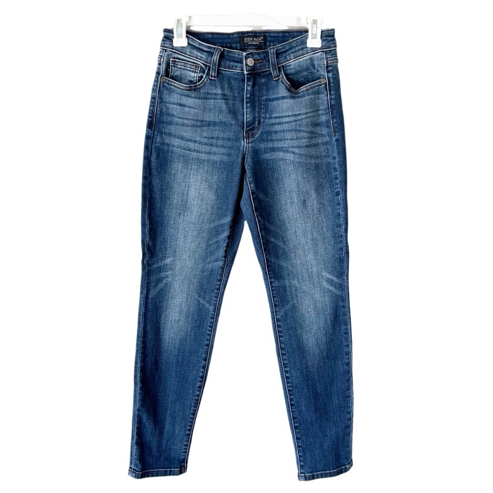 Judy Blue Jeans Women's 1 25 Miles City Mid Rise Cuffed Slim Fit Classic